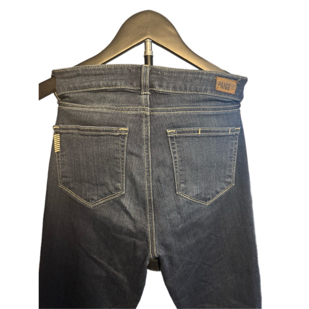 PAIGE Hoxton Ankle Skinny Jeans Dark Indigo High Rise Denim Womens Size 25 - Picture 7 of 7